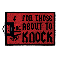 Floor mat Pyramid AC/DC For Those About To Knock (Doormat) Black/Red 40x57cm