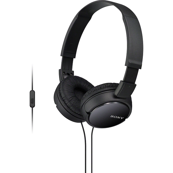 Headphones Sony MDR-ZX110AP black - img.0