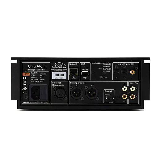 Headphone amplifier with DAC Naim Uniti Atom Headphone Edition Black