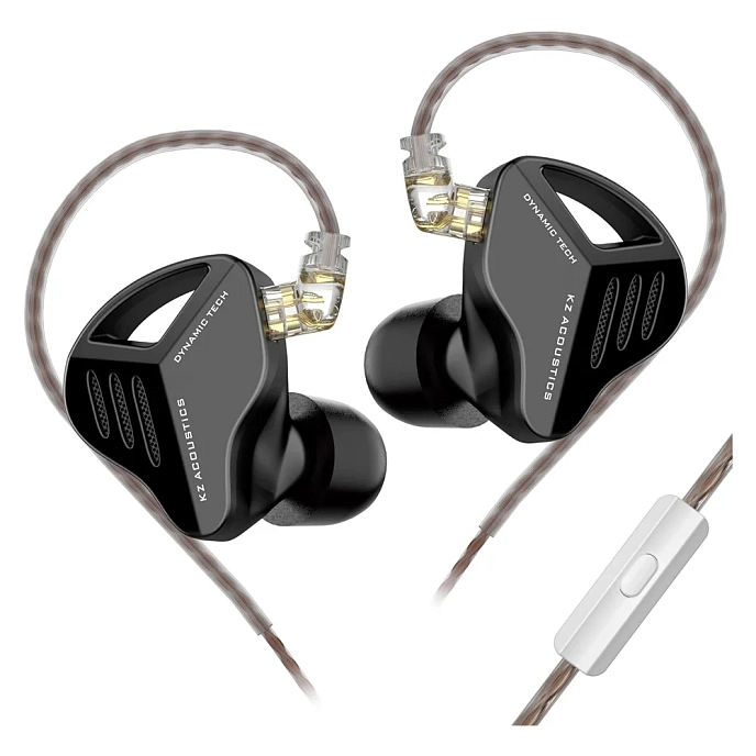 In-ear headphones KZ ZVX with Mic Black - img.0
