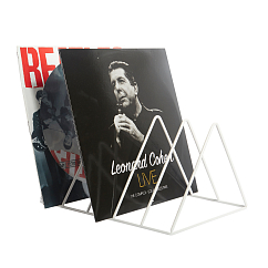 Vinyl record stand MJI Audio Vinyl Records Holder R25A White