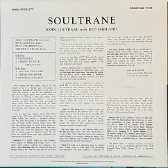 Vinyl Record John Coltrane With Red Garland – Soultrane - LP
