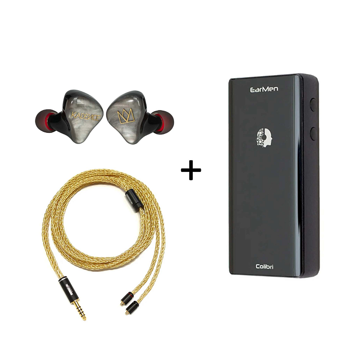 Headphones Noble Audio Kadence Grey + Nobunaga Supreme Miotukushi MMCX - 4.4mm + Earmen Colibri Portable DAC - img.0