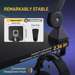 Microphone stand Maono BA37 Black