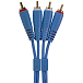 Cable UDG Ultimate Audio Cable Set 2RCA - 2RCA Straight 3m Blue - img.1 Cable UDG Ultimate Audio Cable Set 2RCA - 2RCA Straight 3m Blue - img.1