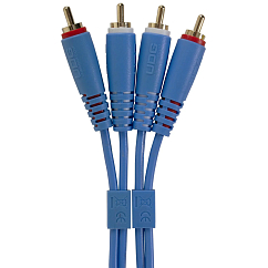 Cable UDG Ultimate Audio Cable Set 2RCA - 2RCA Straight 3m Blue