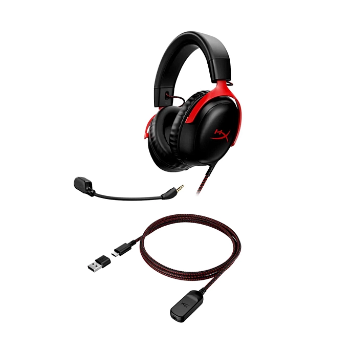 Gaming headset HyperX Cloud III Black Red - img.5