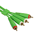 Cable UDG Ultimate Audio Cable Set 2RCA - 2RCA Straight 1.5m Green - img.2 Cable UDG Ultimate Audio Cable Set 2RCA - 2RCA Straight 1.5m Green - img.2