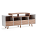 Hi-Fi Stand NorStone Oslo Vinyl 1600 White/Light Oak - img.1