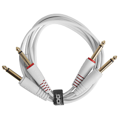 Cable UDG Ultimate Audio Cable Set 2Jack 6.3mm - 2Jack 6.3mm Straight 1.5m White
