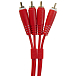 Cable UDG Ultimate Audio Cable Set 2RCA - 2RCA Straight 3m Red - img.1