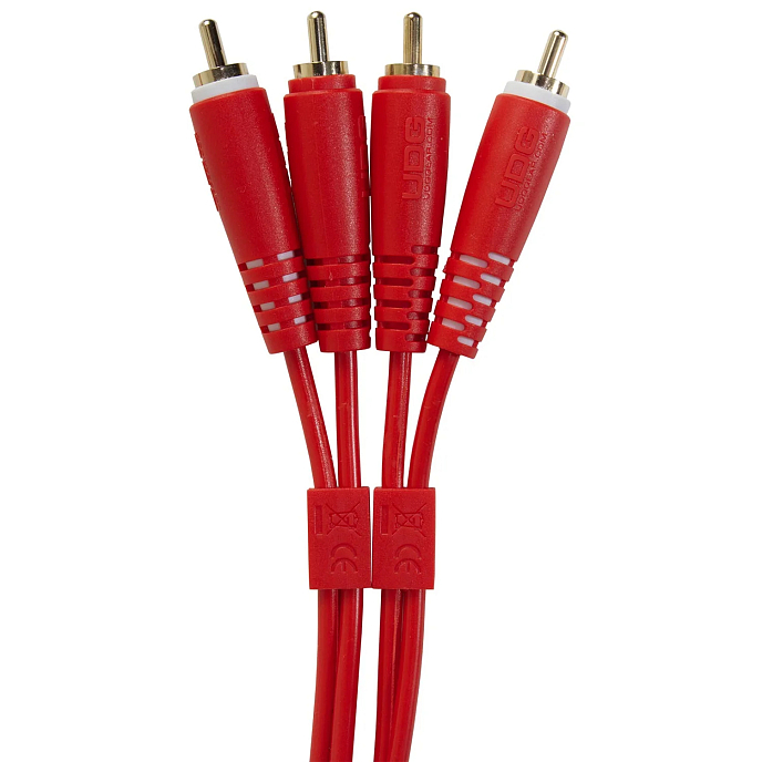 Cable UDG Ultimate Audio Cable Set 2RCA - 2RCA Straight 3m Red - img.1