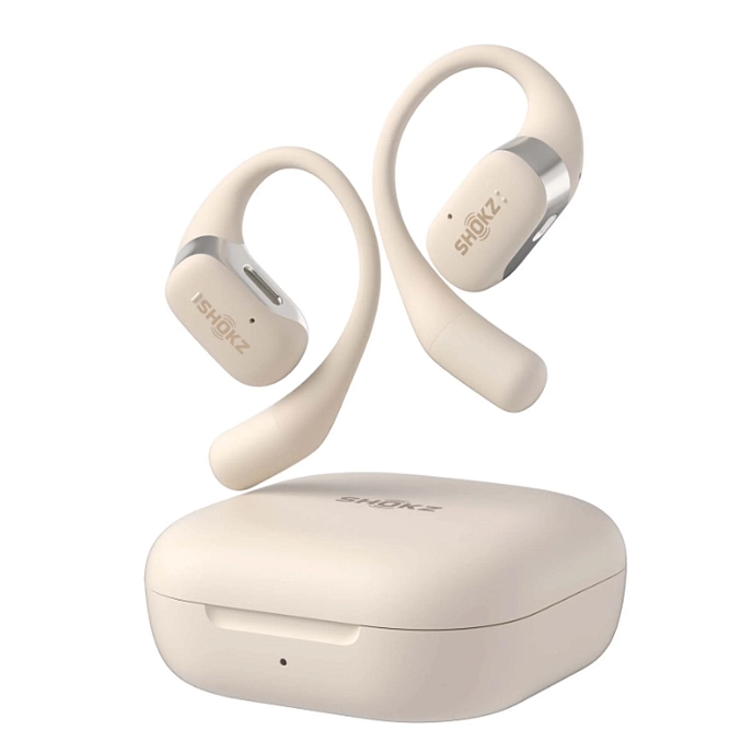 Wireless Headphones Shokz OpenFit Beige - img.2