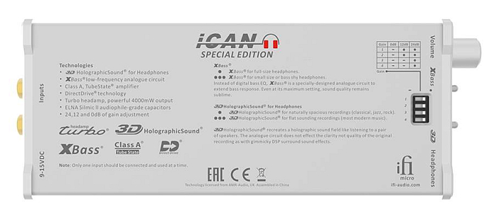 Headphone Amplifier iFi Micro iCAN Special Edition - img.1