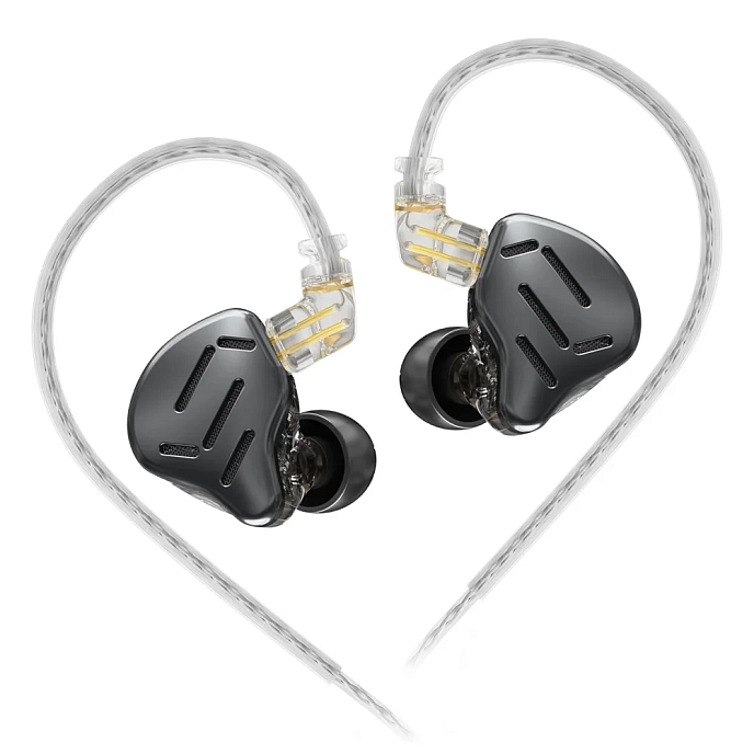 In-ear headphones KZ ZAX with Mic Black - img.0