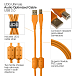 Cable UDG Ultimate Audio Cable USB-A - USB-B 2m Angled Orange - img.6