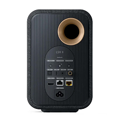 Bookshelf speakers KEF LSX II Carbon Black + KEF S1 Floor Stand Black