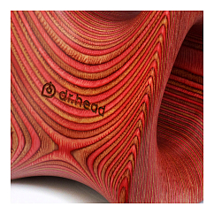 Headphone stand Dr.Head Under Wood Typhoon 1 Light Ruby / Dark Ruby