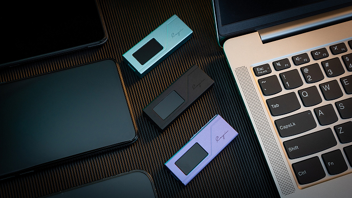 Headphone amplifier with DAC Cayin RU3 Purple - img.2