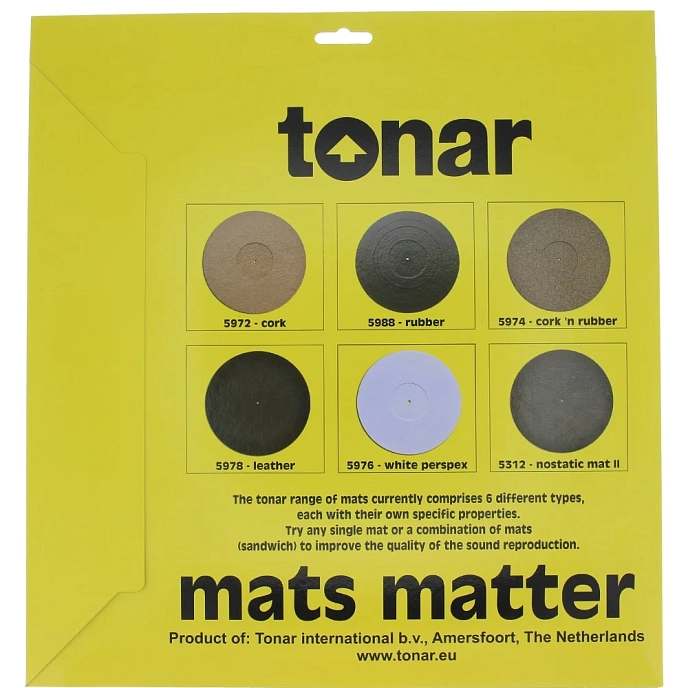 Turntable mat Tonar Cork Rubber Turntable Mat - img.2