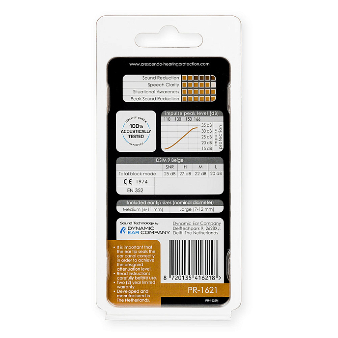 Earplugs Crescendo Hunting 10-30 Multimode - img.1