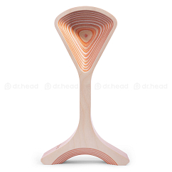 Headphone stand Dr.Head Under Wood Snowstorm 2 Natural Orange