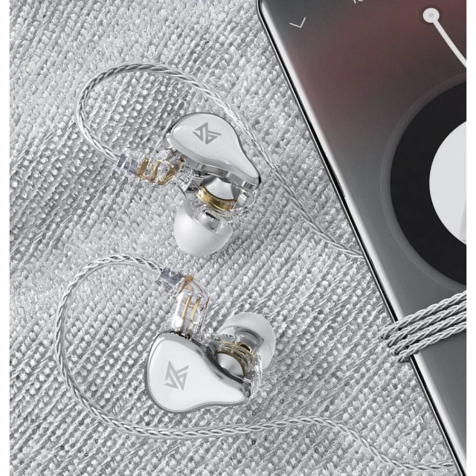 In-ear headphones KZ ZAS with Mic Silver - img.4