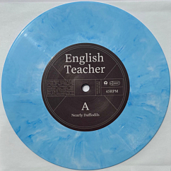 Vinyl Record English Teacher - Nearly Daffodils (Matt Maltese 7) (Sky Blue / White & Blue) LP