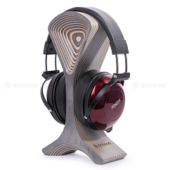 Headphone stand Dr.Head Under Wood Snowstorm 2 Natural Black