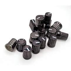 DJTT Chroma Caps Fader MK2 (Plastic) Chrome Black