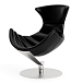 Listening Chair Bruunmunch Lobster Steel Base Basefully Upholstered Black / Black Vidar - img.4
