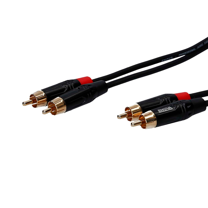 Cable ENOVA EC-A3-CLMM-1 Black 2RCA - 2RCA 1m - img.1