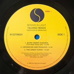 Vinyl Record Talking Heads - Remain In Light LP