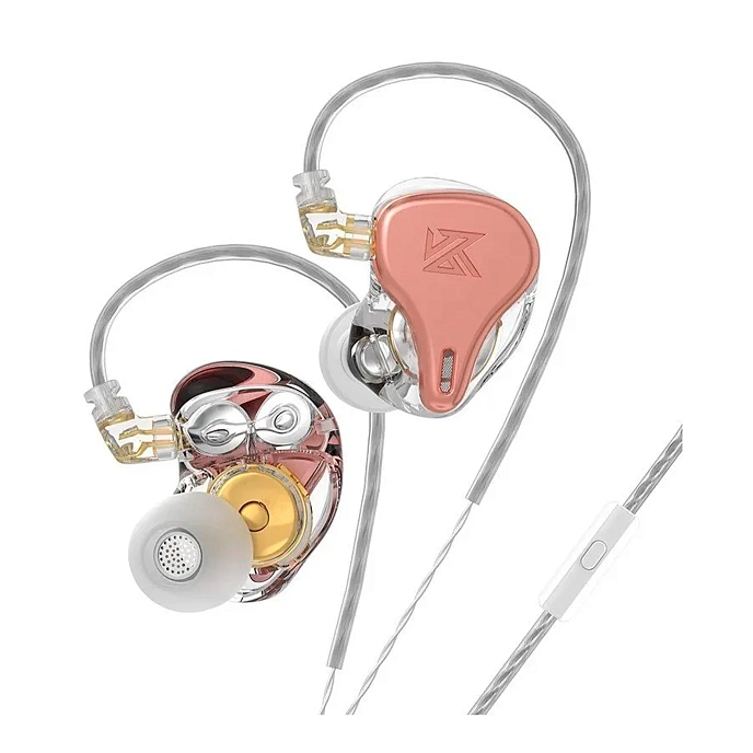 In-ear headphones KZ DQ6S with Mic Gold - img.0