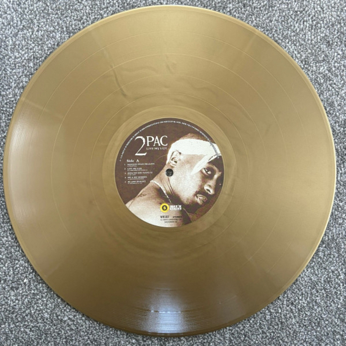 Vinyl Record 2Pac - Live My Life (Gold Vinyl) LP - img.2
