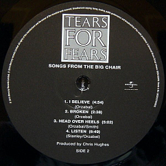 Vinyl Record Tears For Fears - Songs From The Big Chair