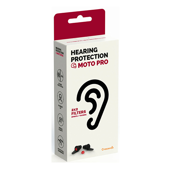 Motorcycle Earplugs Crescendo Moto Pro Eco Box - img.0