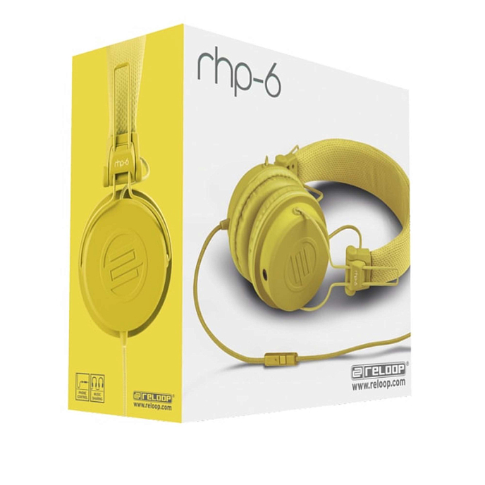 DJ headphones Reloop RHP-6 Yellow - img.3