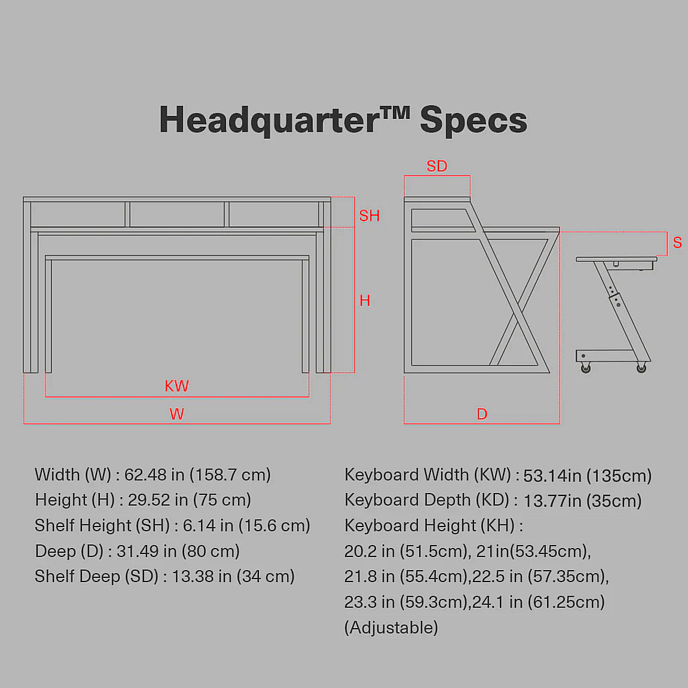 Table Wavebone Headquarter Workstation White - img.10