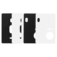 Microphone housing Austrian Audio MiCreator DIY Plates Studio Back White