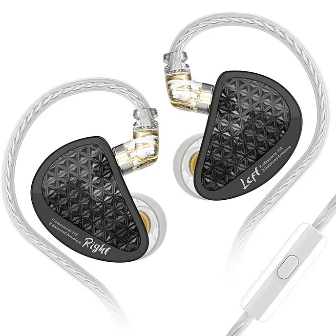 In-ear headphones KZ AS16 PRO with Mic Black - img.1