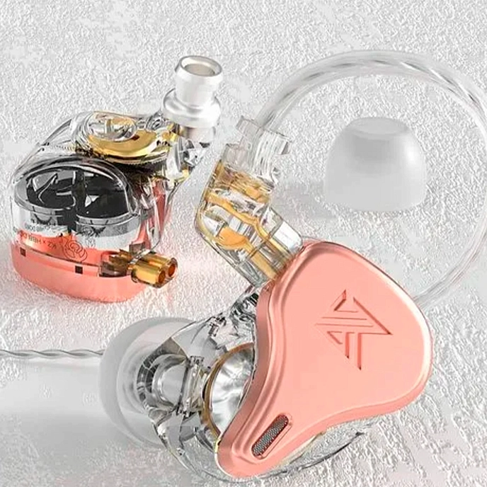 In-ear headphones KZ DQ6S with Mic Gold - img.1