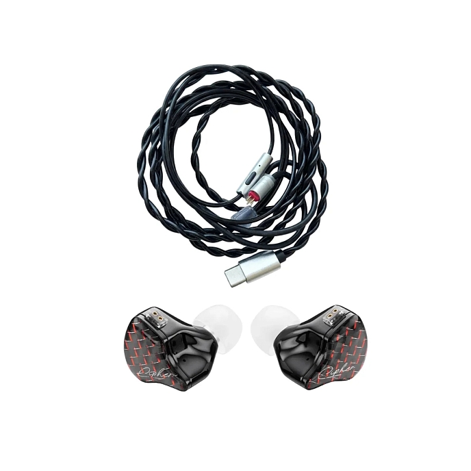 In-ear headphones EarAcoustic Cipher Gaming (Type-C) Black/Red - img.3
