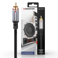 Cable Monster Essentials Premium Subwoofer Cable Black 4m