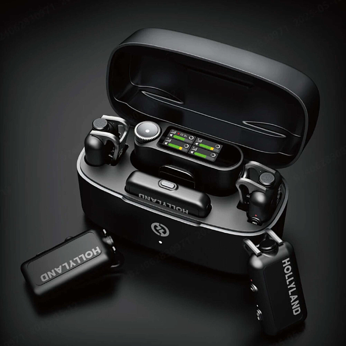 Wireless microphone Hollyland Lark Max 2 Combo 4-Person Version Black - img.2