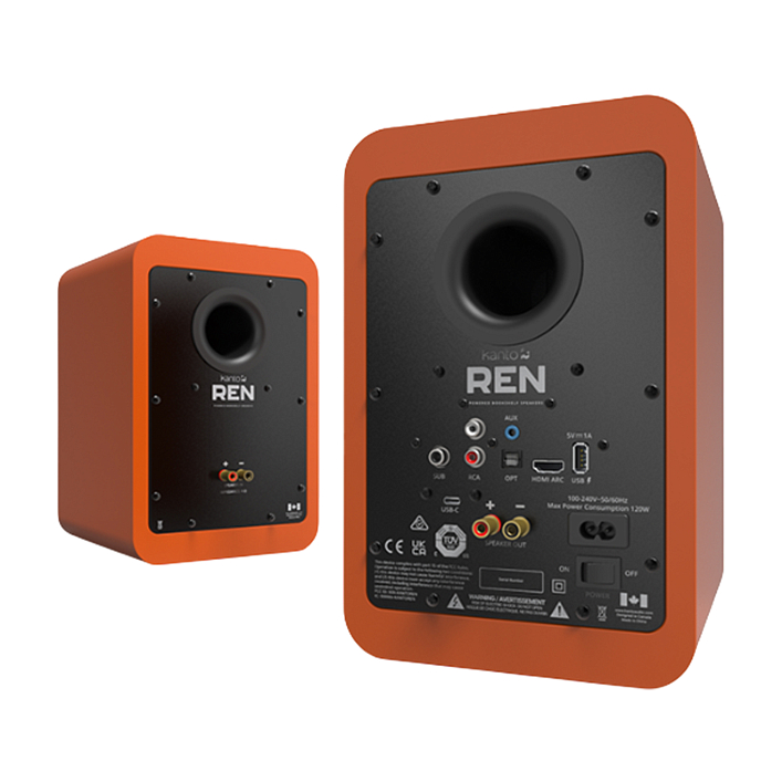 Bookshelf speakers Kanto Ren Matte Orange - img.2