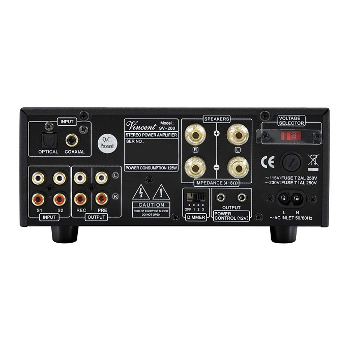 Integrated amplifier Vincent SV-200 BL Black - img.1