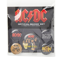 Souvenir Pyramid AC/DC Pin Badge Pack