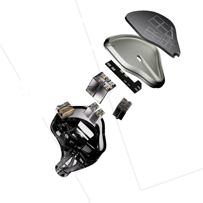 In-ear headphones MoonDrop Armature Art 12 Silver - img.5
