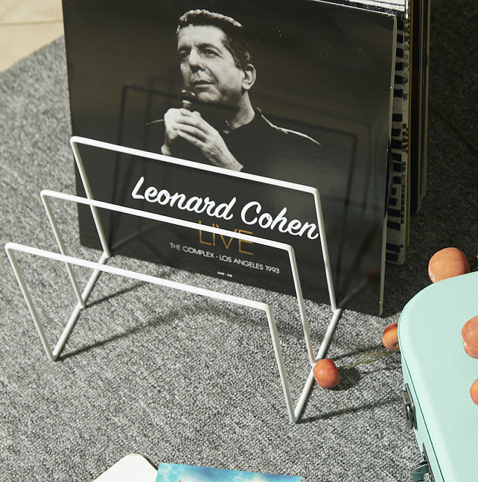 Vinyl record stand MJI Audio Vinyl Records Holder R25 White - img.5